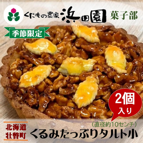 ＜2025年12月10日頃よりお届け＞くるみたっぷりタルト小(直径約10cm)2個入り SBTI005