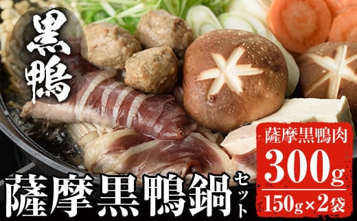 
										
										黒鴨肉を定番のお鍋で♪薩摩黒鴨鍋セットA 計300g(150g×2)！鴨肉 冷凍 鍋【日本有機】A36-v01
									