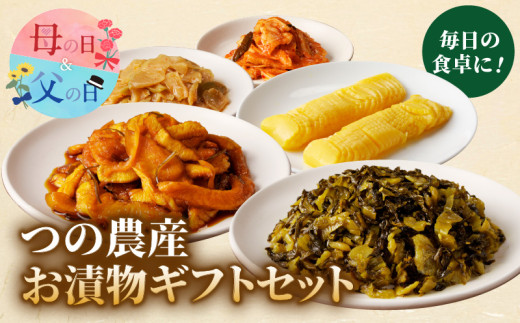 【父の日までにお届け】つの農産お漬物ギフトセット 漬物 おかず 野菜 加工品 国産_T037-002-FA