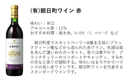 （有）朝日町ワイン 赤 辛口 12本(720ml×12) 朝日町産マスカットベーリーA・ブラッククイーン 家庭用 パーティー おもてなし