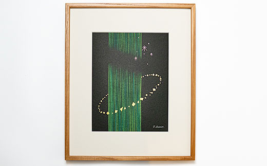 
87-30現代日本絵画　金のかけらシリーズ「緑」
