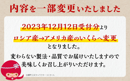 12/26寄付額改定 いくら 400g ( 200g × 2 ) 大粒 いくら 醤油漬け 鮭卵 鮭いくら 小分け 海鮮 送料無料 人気 ランキング 北海道 白糠町_K012-0988