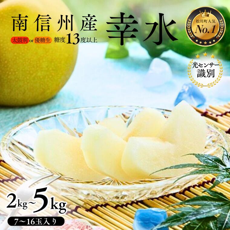 【ふるさと納税】＊2026年度発送＊　梨 幸水 約2kg or 約5kg ／8月中旬～9月上旬頃発送予定 南信州産 長野県 梨 2kg 5kg JA05 JA28