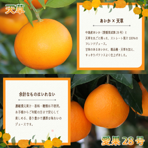 あいか＆天草ブレンド 果汁100％ ジュース 720ml×6本 | 愛果28号 紅まどんな と同品種 果汁100% 無添加 ストレートジュース 数量選択可 みかんジュース 果汁100% みかんジュース