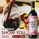 【ふるさと納税】SHOW YOU2022 赤ワイン 720ml