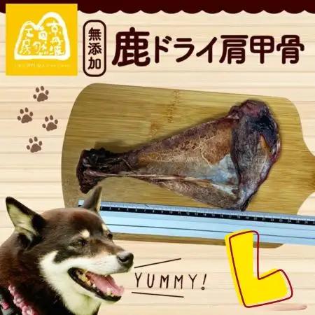 鹿ドライ肩甲骨Lサイズ（23㎝以上）3本 セット ペット用品 ペットグッズ ペットフード