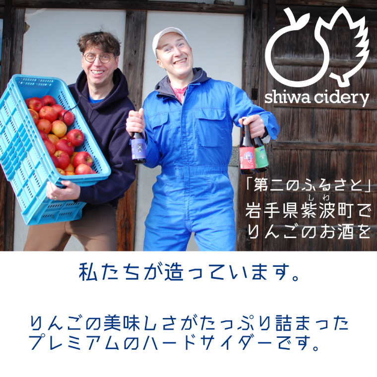 紫波サイダリー 12本 飲み比べセット ハードサイダー シードル プレミアム 岩手のりんご りんごのお酒 いわてワイン 岩手県 ふるさと納税 女子会 (AY004)