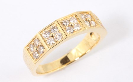 K18YGダイヤモンド　リングB　0.50ct　MUR17346【サイズ：10号～18号】【061-006】