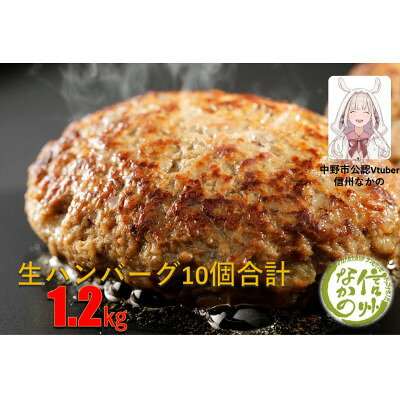 【ふるさと納税】和牛入り生ハンバーグ　10個セット【配送不可地域：離島】【1281816】