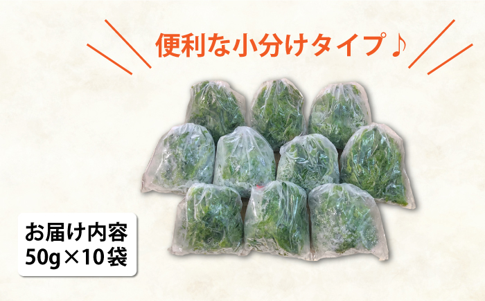 冷凍 生あおさ 50g×10袋 計500g【上五島町漁業協同組合】 [RBN007]