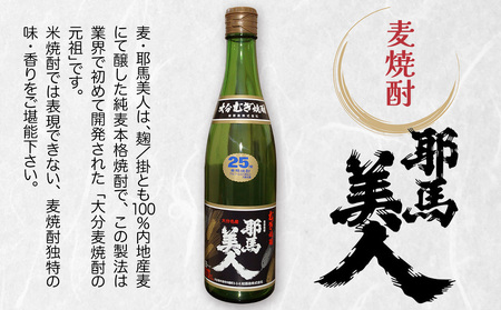 耶馬美人 米焼酎・麦焼酎 と 禅海の極上焼酎3本セット 25度 720ml×3本(各1本ずつ)  地酒 プレゼント 贈答用 大分県産 九州産 中津市 国産 熨斗可