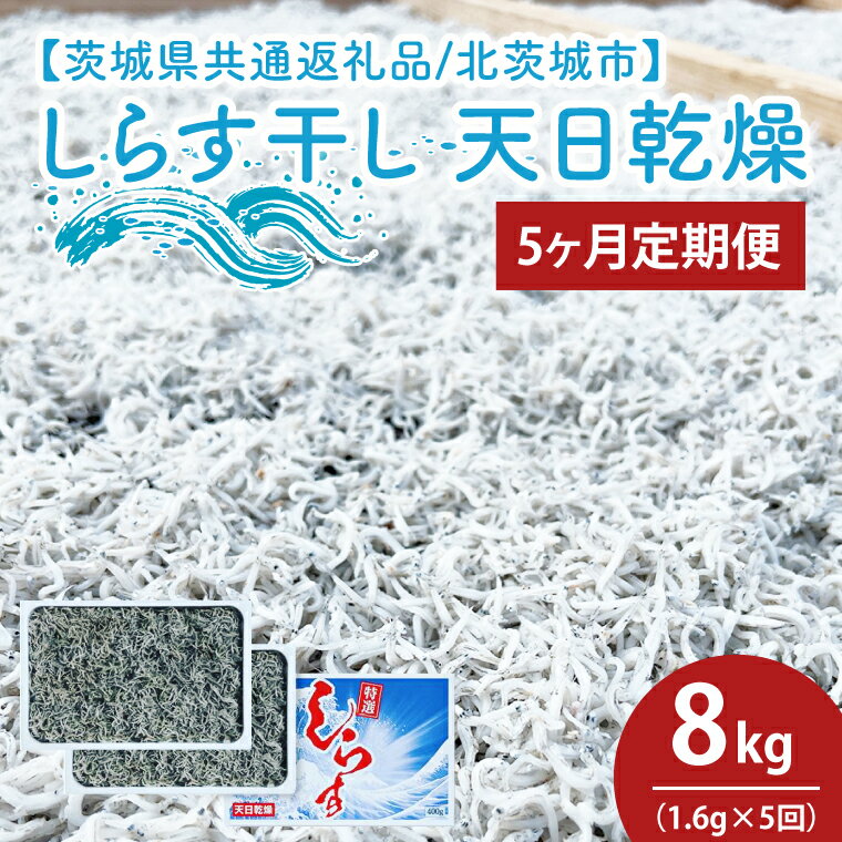 【ふるさと納税】【5ヶ月定期便】しらす干し 天日乾燥1.6kg（400g×4）【茨城県共通返礼品/北茨城市】(HY-19)