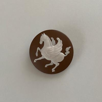 ふるさと納税 瀬戸市 ペガサスブローチ&amp;ペンダントトップ　ブラウン
