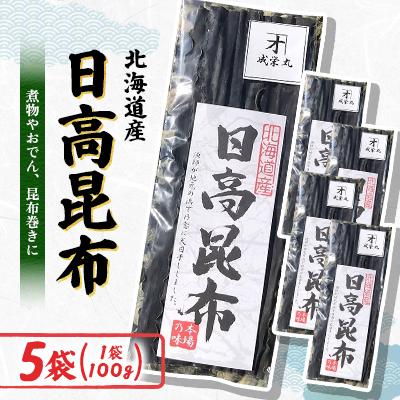 ふるさと納税 様似町 日高昆布 100g×5袋
