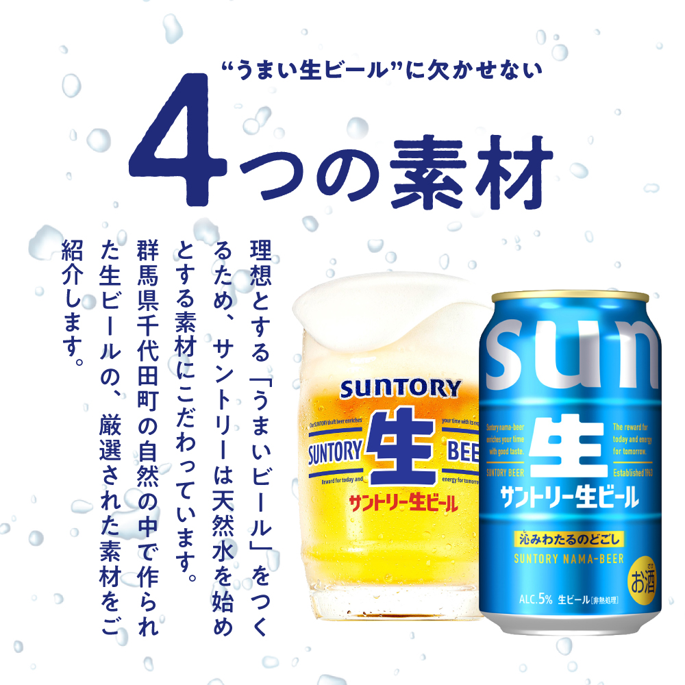 サントリー 生ビール トリプル生 350ml×24本 サントリー群馬※沖縄・離島地域へのお届け不可