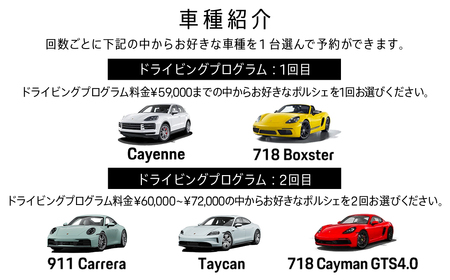 ポルシェ・エクスペリエンスセンター東京　ドライビングエクスペリエンス　回数券（4回分） KE009