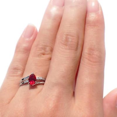 ふるさと納税 京都市 【高島屋選定品】<京セラ>クレサンベール<ルビー/ダイヤモンド>K18WG　リング |  | 03