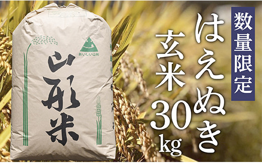 
【令和6年産予約】はえぬき 玄米 30kg
