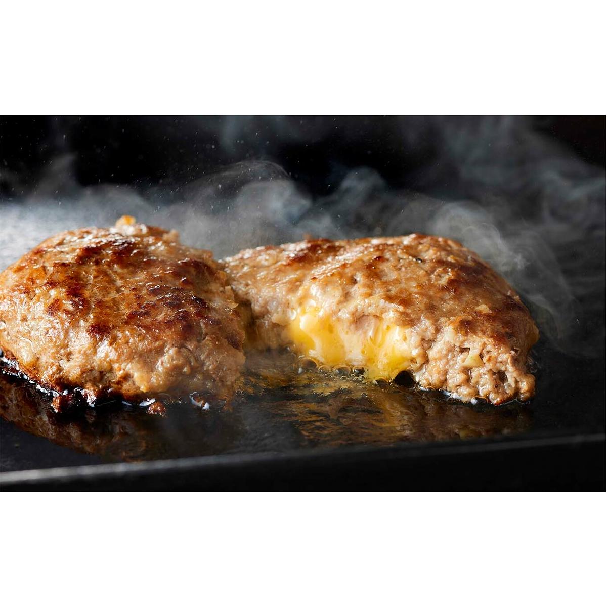 北海道産 黒毛和牛 こぶ黒 チーズ イン ハンバーグ 8個  和牛 牛肉 ハンバーグ 挽肉_イメージ2