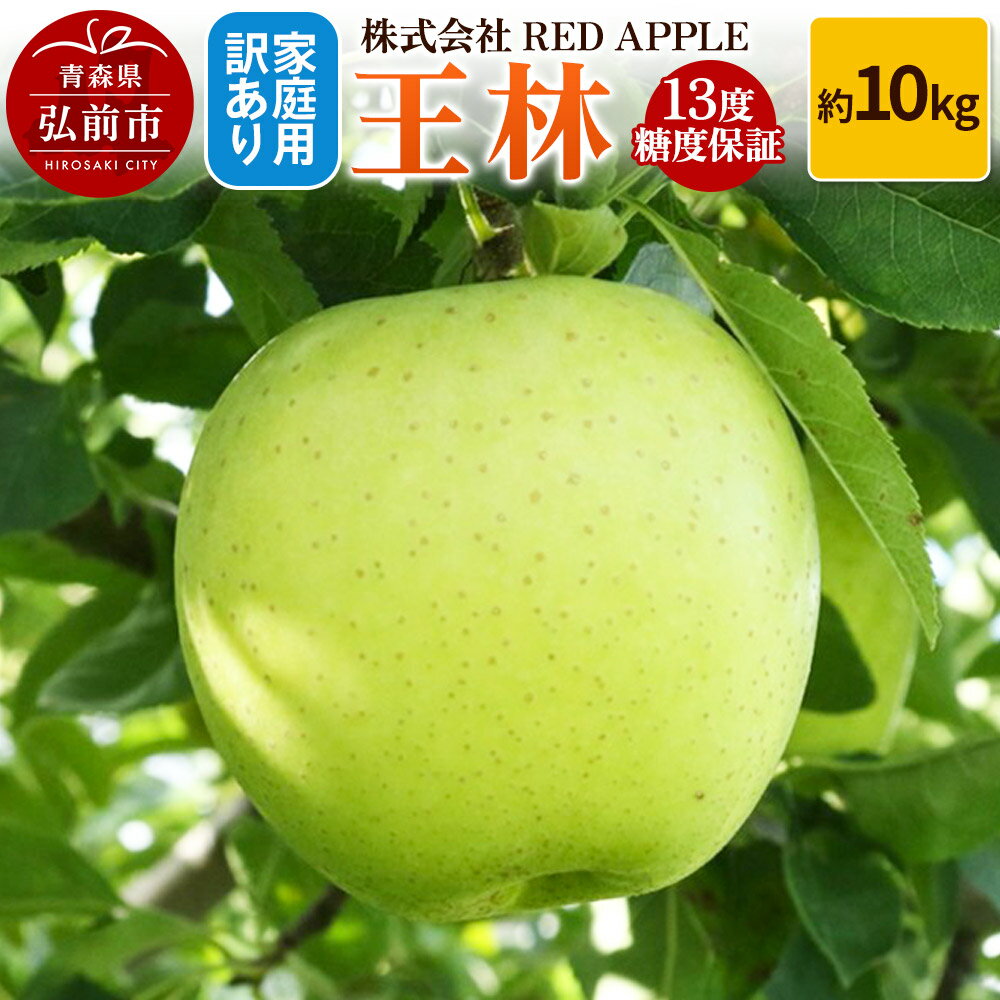 【ふるさと納税】りんご 13度糖度保証【訳あり】家庭用 王林 約10kg