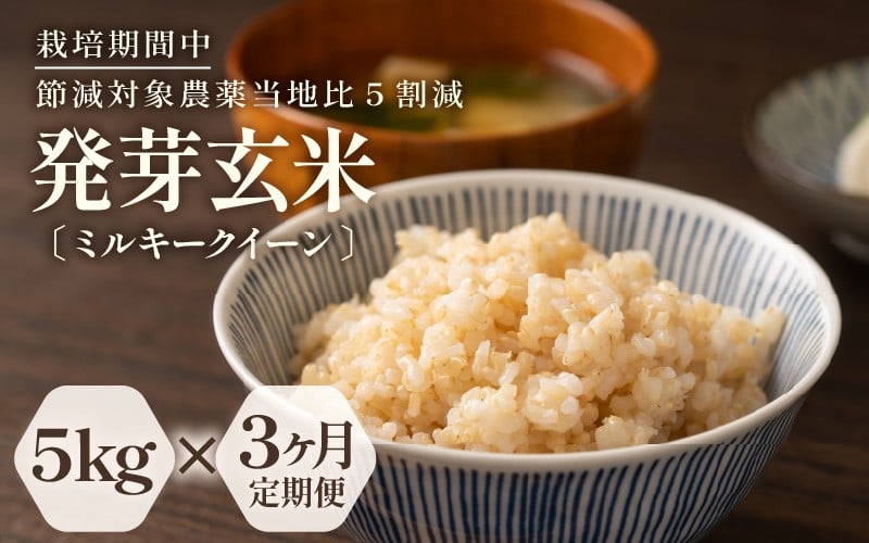 
            【期間限定】【3ヶ月連続お届け】【令和7年産】発芽玄米 特別栽培米 ミルキークイーン 真空パック 5kg × 3回（計15kg）～甘みがありモチモチやわらか～ 【米 玄米 ギャバ GABA 特別栽培 食物繊維 栄養 ごはん ご飯 おいしい ふるさと納税米】 [H-2907]
          