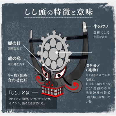 ふるさと納税 遠野市 【400年の伝統】職人が作る しし頭 | 富川屋 TONO MADE 郷土芸能 1/3サイズ |  | 01