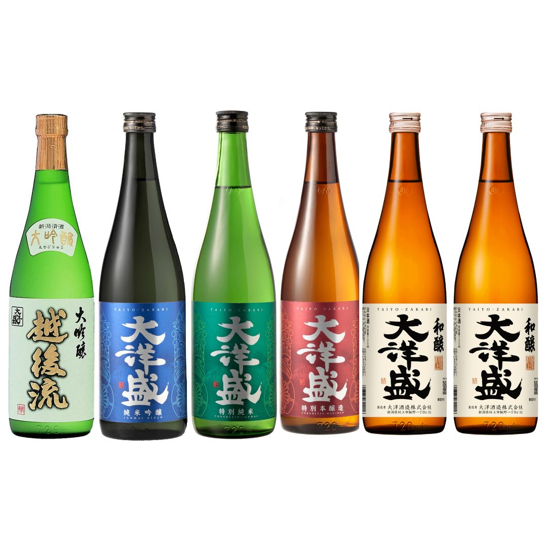 【ふるさと納税】【定番から希少酒まで】大洋盛飲み比べセット（720ml×6本）　日本酒 大洋盛セット726 四合瓶 新潟県 地酒 清酒 大洋酒造 1009009