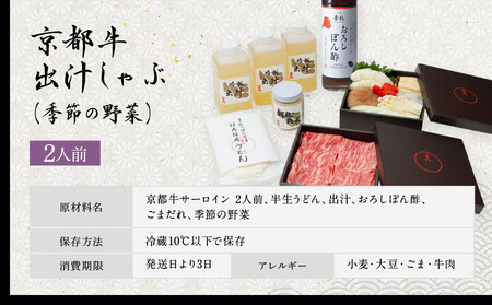 【京都吉兆】京都牛出汁しゃぶ（季節の野菜）