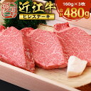 【ふるさと納税】近江牛 ヒレ ステーキ 160g×3枚　牛肉 和牛 黒毛和牛 国産　 AI02