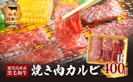 
鹿児島県産黒毛和牛焼き肉カルビ　K098-001
