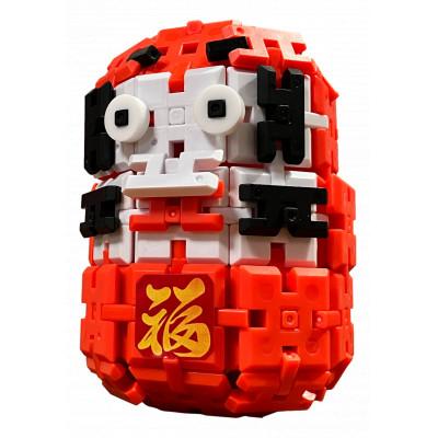 ふるさと納税 太田市 【オリジナル知育玩具】ピーブロック(PBLOCK)　だるまセット