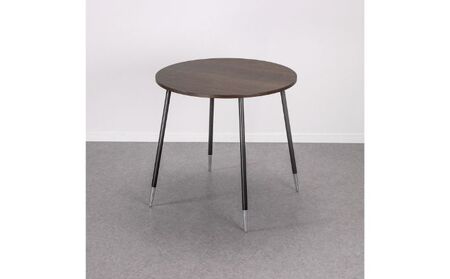 【andFREL】FS サークルテーブル 天板 突板ウォルナット 幅75cm 奥行75cm 高さ72cm インテリア 家具 おしゃれ シンプル モダン 円形 ワークデスク ダイニングテーブル スタイリッシュ 耐久性 ※離島への配送不可
