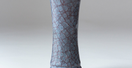 【 氷裂貫入青瓷 】花器 （ 小野寺裕司 作 ） 