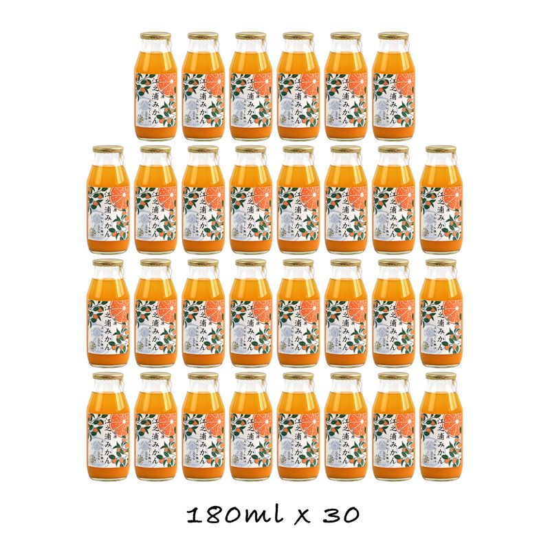 【ふるさと納税】【定期便 9回】 小田原産江之浦みかん100％ストレートジュース180ml30本 | みかんジュース 神奈川県 小田原市