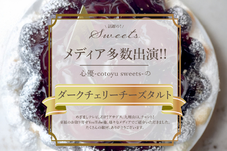 ケーキ タルト 贅沢 ダークチェリー タルト 1ホール 14cm [心優-Cotoyu Sweets- 長崎県 平戸市 hr42bgy420097]