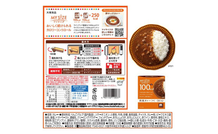 カレー 大塚食品 マイサイズ 100kcal　欧風カレー（中辛） 10個 牛肉 スパイス 欧風 ボルドー産赤ワイン 上質 コク 旨み インスタント レトルト 防災 備蓄 綾瀬市 神奈川県