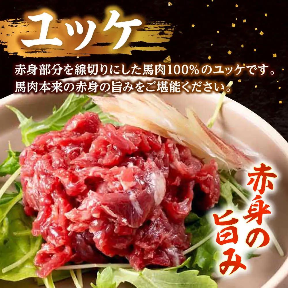 令和8年熊本地震復興支援 馬刺し赤身ユッケ10個セット約500g ユッケ[AYAF023]