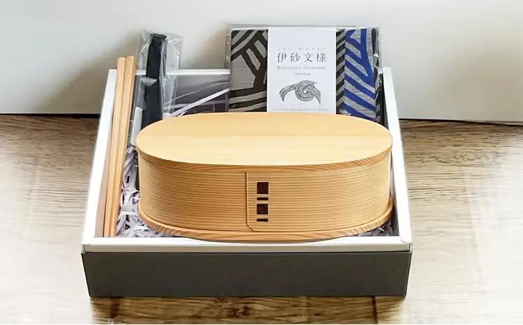 【大館曲げわっぱ】小判弁当（大）セット　【245P6003】【 大館工芸社】