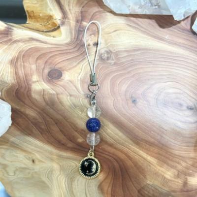 ふるさと納税 高石市 天然石ラピスラズリ×水晶ストラップ |  | 02