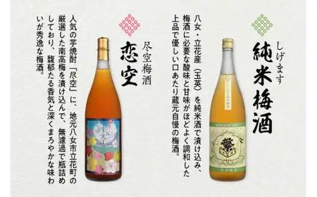 八女の極上梅酒セット 純米酒仕込み 飲み比べ お酒 本格梅酒 ロック 福岡県 八女市 015-013