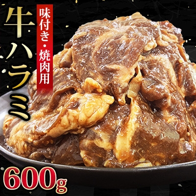 
                  ＜福岡県水巻町よりお届け＞牛ハラミ 焼肉用 味付き 肉厚カット 600g 下味付き 冷凍【1718479】
                