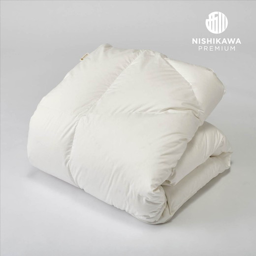 
            【西川】羽毛掛けふとん(合掛け)/ポーリッシュホワイトグースダウン93％/SL/　配色ホワイト【P248W】
          
