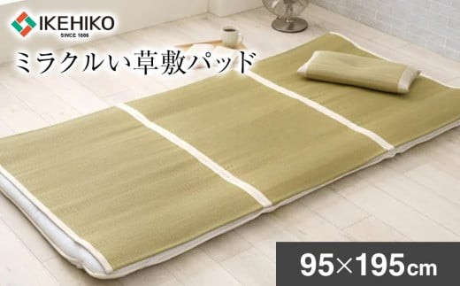 
                  ミラクルい草敷パッド（95×195） おすすめ 福岡県 大木町 AA358
                