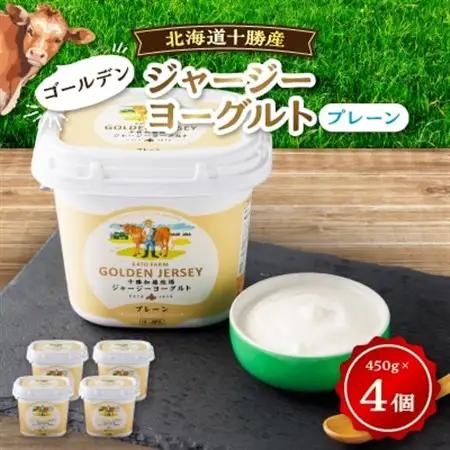 【毎月定期便】ゴールデンジャージーヨーグルト 450g×4個 北海道 十勝 加藤牧場全3回【配送不可地域：離島】【4013284】