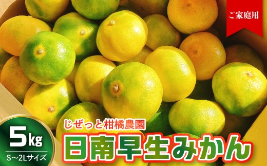 【先行受付】【2026年10月上旬～発送】さっぱり日南極早生みかん  家庭用 5kg (S～2L 約55個)  ku212-008-26