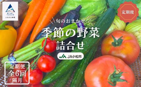 《JA小松市（隔月）野菜定期便６ヶ月》季節の野菜詰合せ 6ヶ月 定期便
