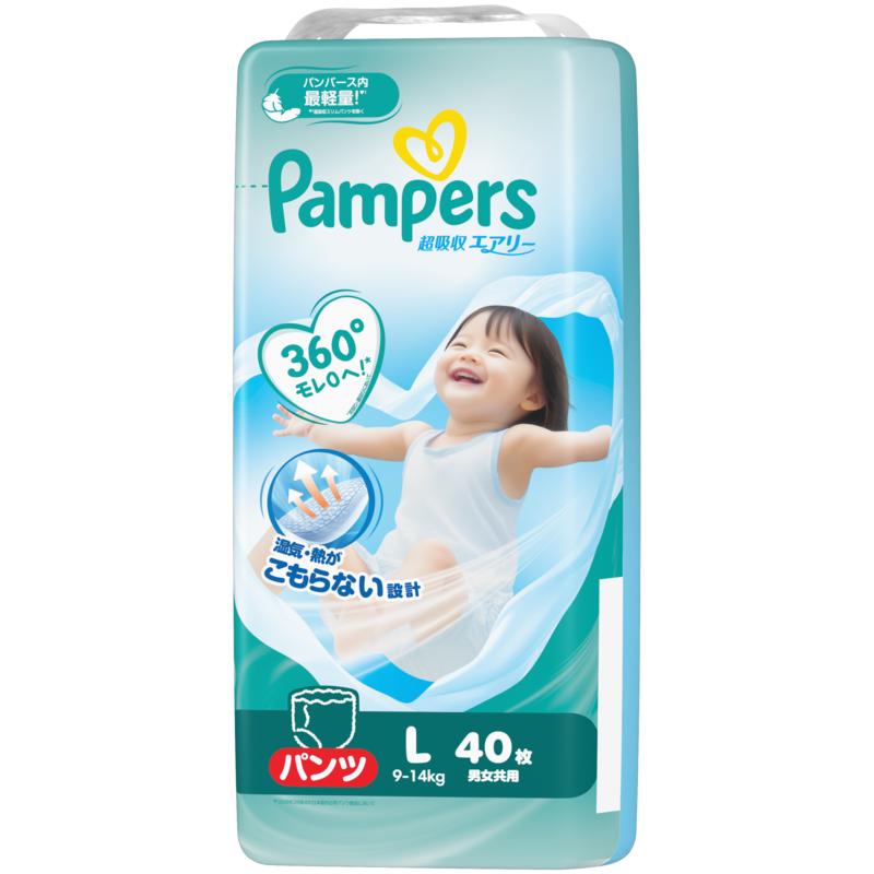 【パンツ】 パンパース 超吸収エアリー 4P L おむつ オムツ 赤ちゃん ベビー 兵庫 明石市