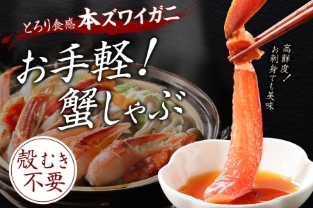 3310. 無地熨斗 カニ 蟹 ズワイ蟹しゃぶ1kgセット 生食 生食可 約3－4人前 生ズワイガニ カニしゃぶ かにしゃぶ ズワイ蟹 ずわい蟹肉 ずわいがに カット済み のし 贈り物 贈答用 送料無