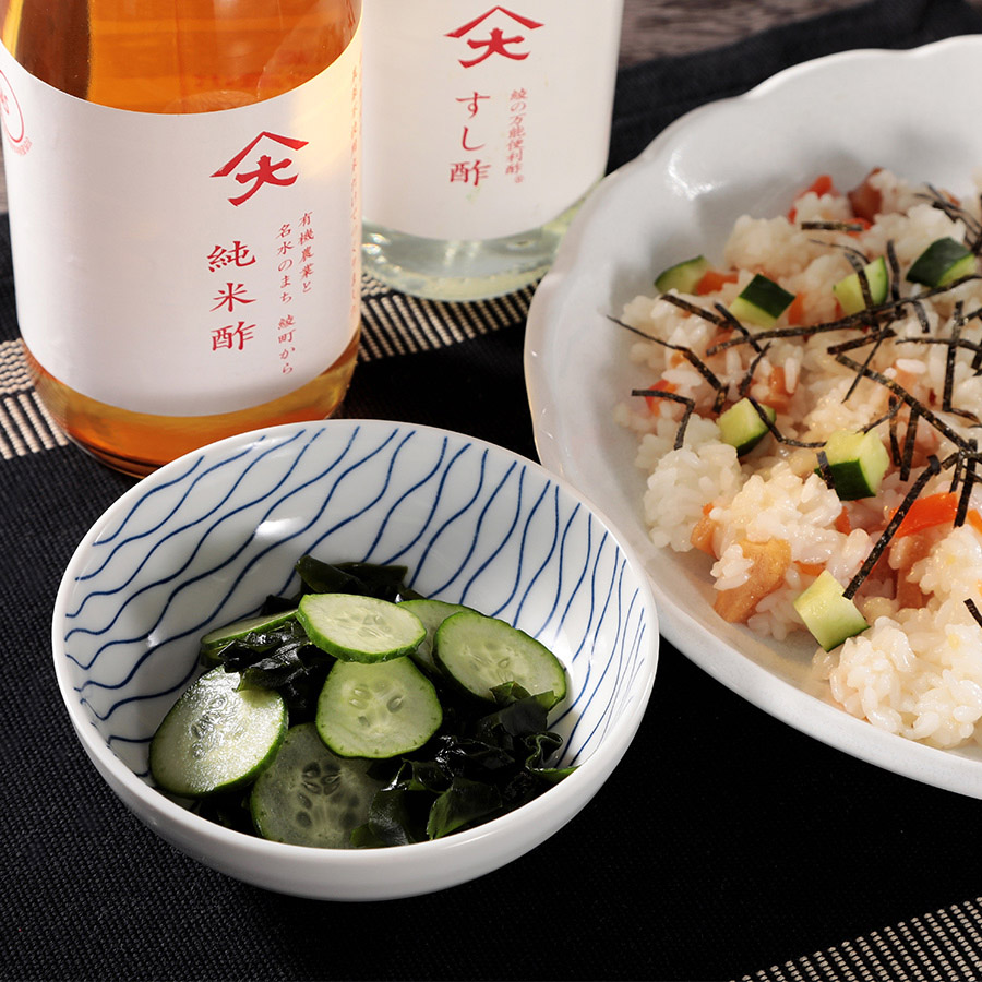 純米酢×３本・すし酢×３本