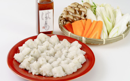 瀬戸内はも　しゃぶしゃぶセット【瀬戸内 はも 白雪 しゃぶしゃぶセット 山口県 宇部市 水揚げ 新鮮 鱧 高品質 お取り寄せ グルメ 魚介類 和食 料亭品質 プレミアム 食材 贅沢 食卓 料理用】 E